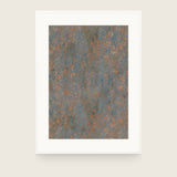 Impressions VIII — Ember. Grey-blue ground covered evenly in small orange flecks, with no lighter or darker areas. Shown framed. Frames and mounts are not included.