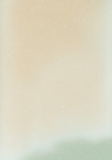 Ceramics XVI — Cream. A near-uniform cream ground with very faint pale speckling and a soft sage form at the lower right. The unframed sheet.