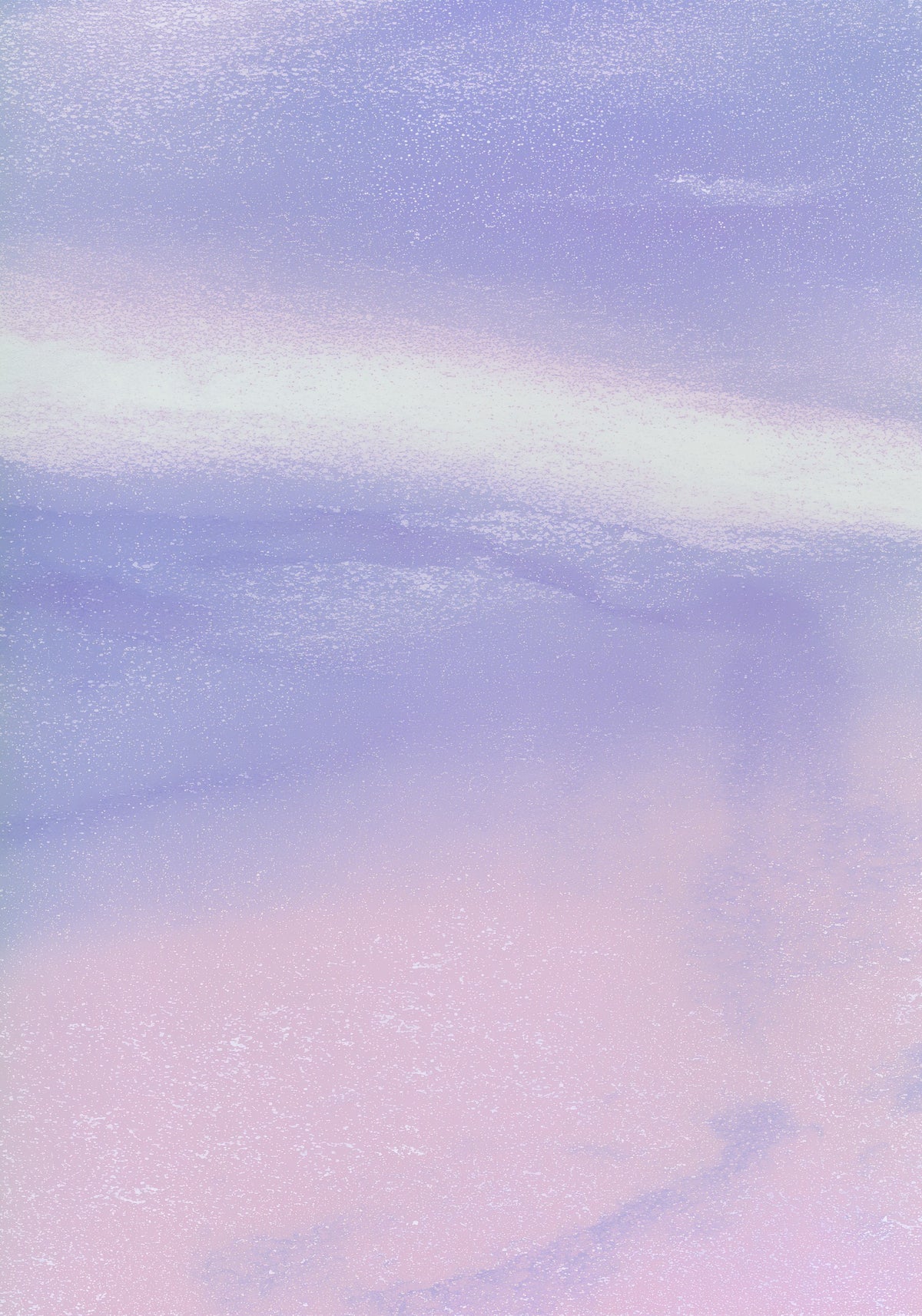 Blue-violet field with a pale streak across the upper third, turning pale pink towards the base. Shown framed. Frames and mounts are not included.