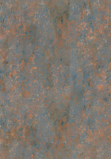 Impressions VIII — Ember. Grey-blue ground covered evenly in small orange flecks, with no lighter or darker areas. The unframed sheet.