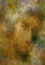 Patina XIV — Gilt. Small gold and olive facets, lighter at the upper left and darker towards the edges. The unframed sheet.