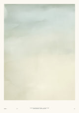 Ceramics X — Fade. Very pale sheet, soft grey-green at the top dissolving gradually into cream at the bottom. The unframed annotated sheet, with the printed footer along the bottom edge.