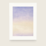 Ceramics III — Field. Pale field running from lilac at the top to cream at the bottom, with no defined edges. Shown framed. Frames and mounts are not included.